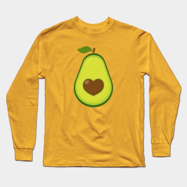 Avocado Long Sleeve T-Shirt by NovaSammy